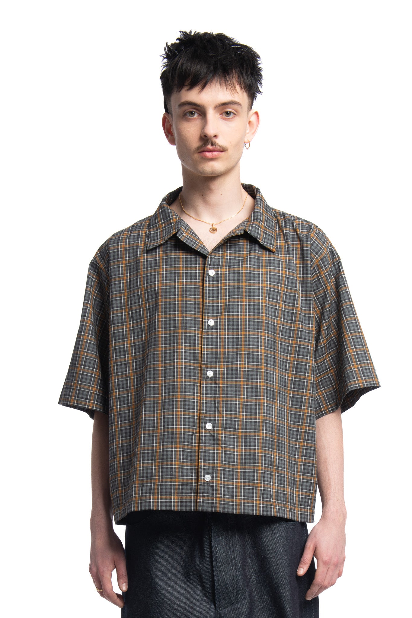 THE CLASSIC NOVELIST BOWLING SHIRT - GINGHAM CHECK