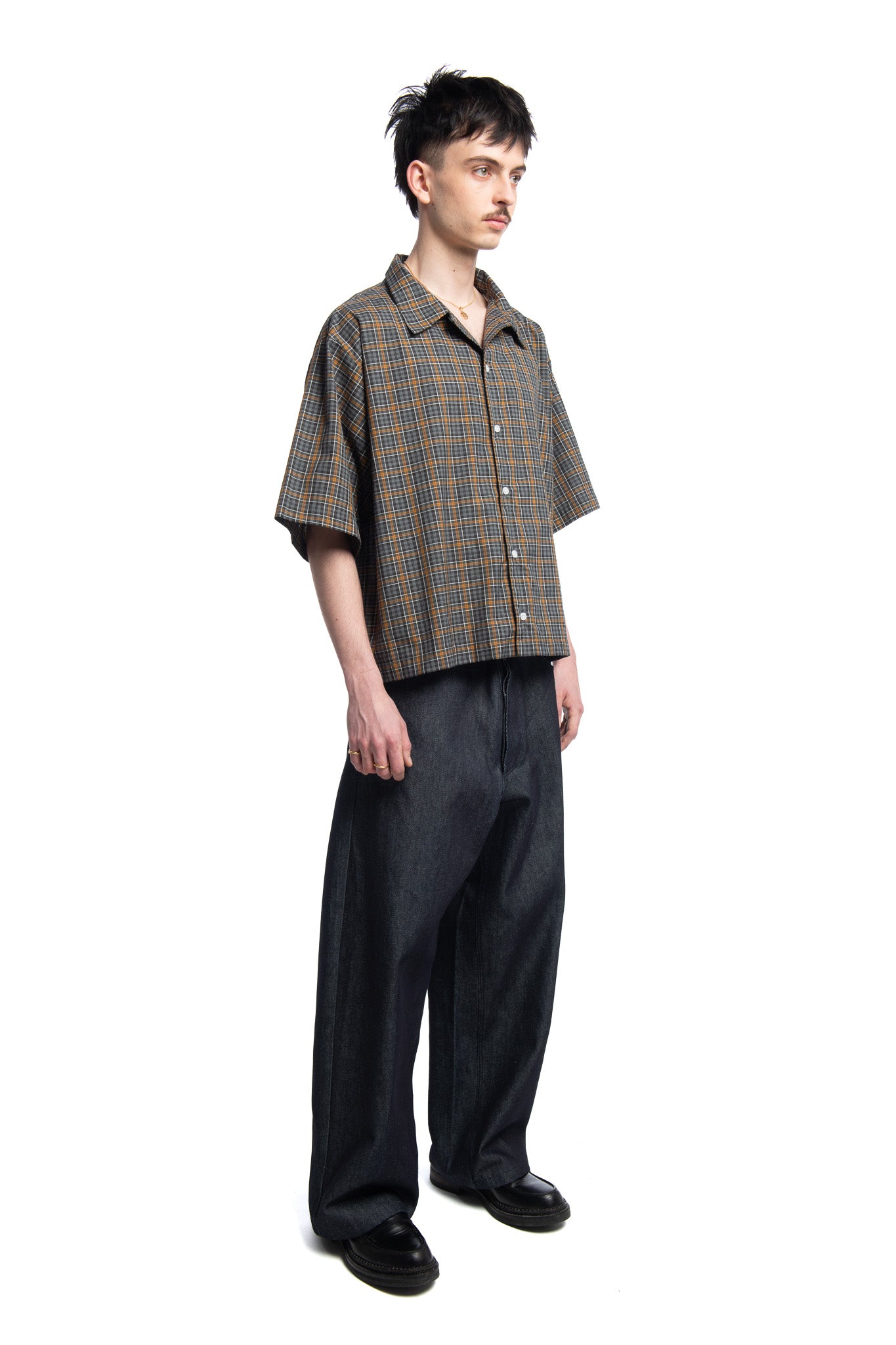 THE CLASSIC NOVELIST BOWLING SHIRT - GINGHAM CHECK