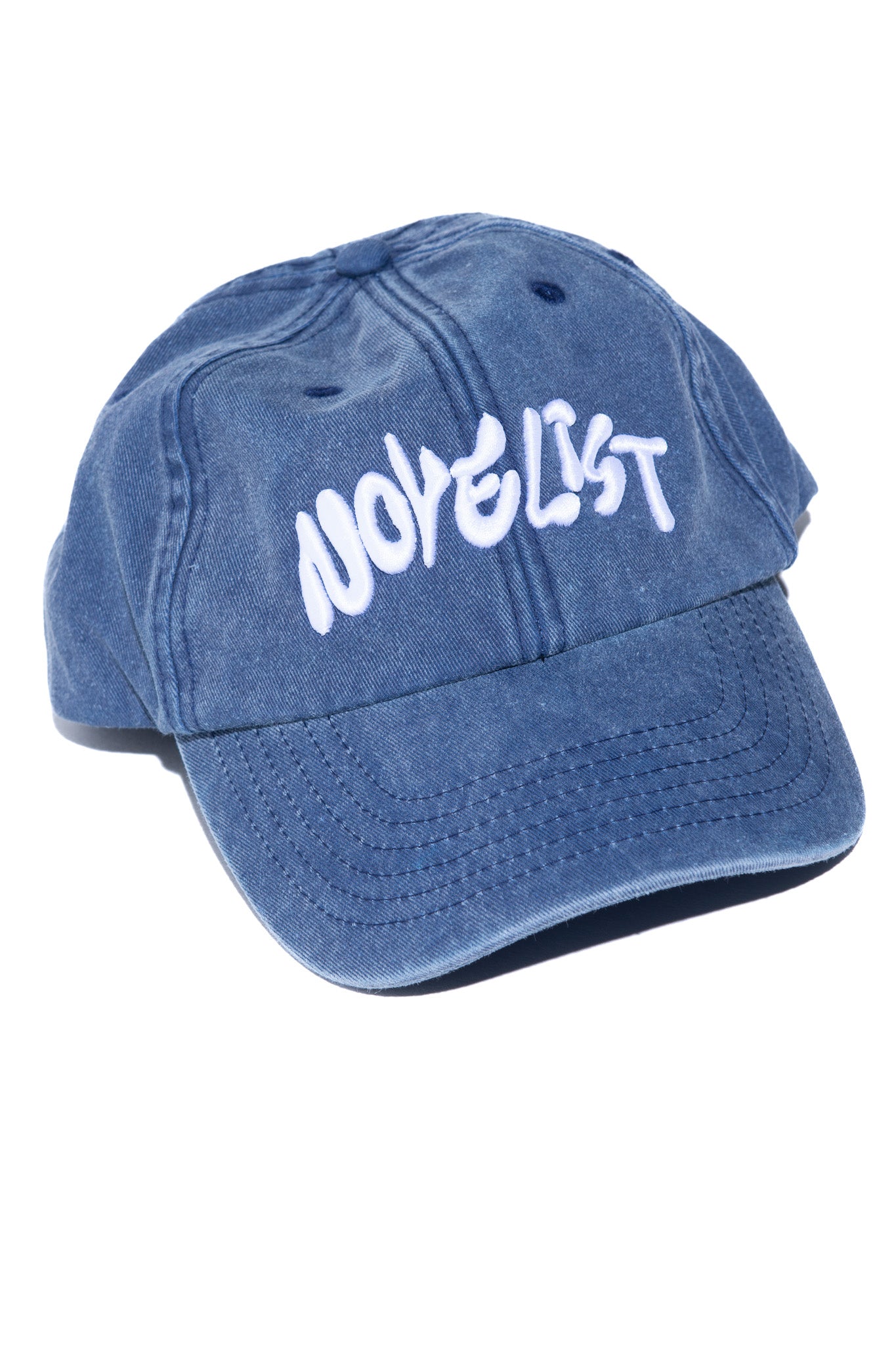 Designed by Novelist Studios to create a perfect baseball cap. Exclusive Novelist logo. Side Blue/white 4