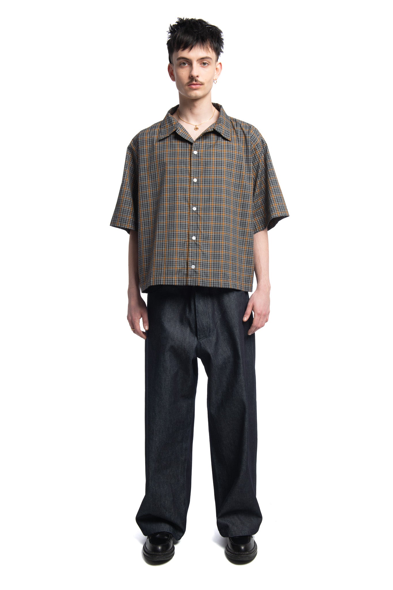 THE CLASSIC NOVELIST BOWLING SHIRT - GINGHAM CHECK