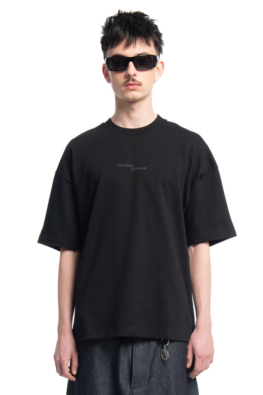 Designed by Novelist Studios to create a perfect boxy fit.    Original Novelist Studios fit  Digital printing frontside  100% organic cotton 315gr/m2 1